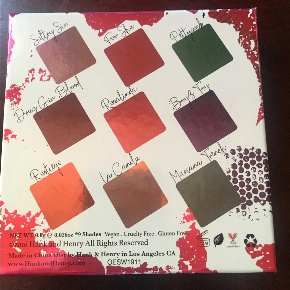 💥💥Hank & Henry eyeshadow palette💥💥